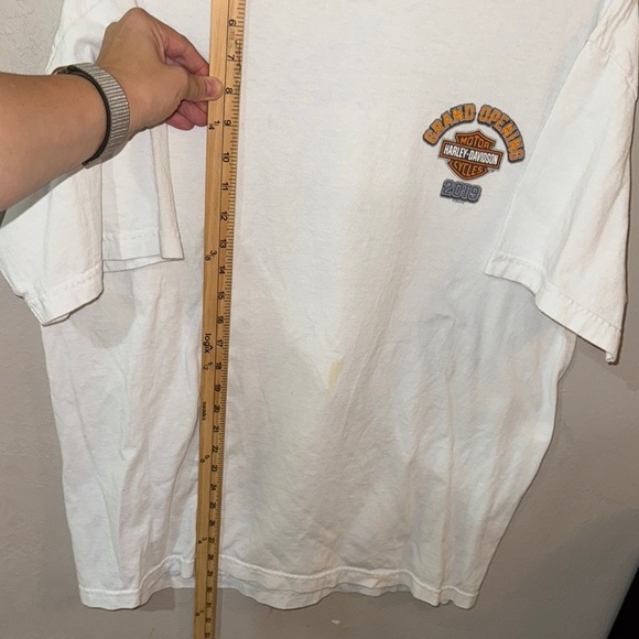 Harley-Davidson 2019 Rock City Little Rock AR White T-Shirt for Men size XLarge - Picture 9 of 10